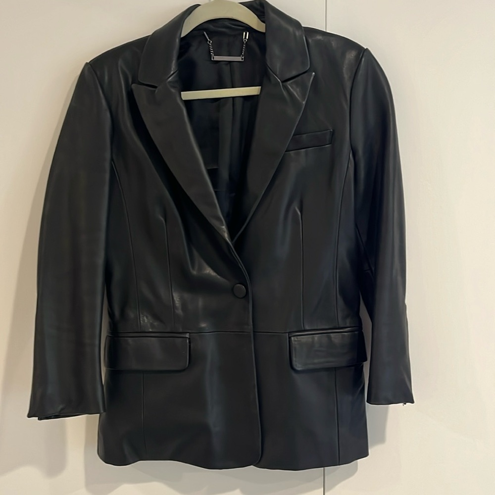 EUC Bagatelle Leather Blazer S/P